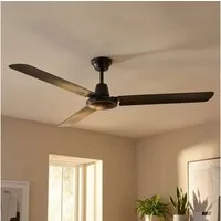GLOBO LIGHTING Deckenventilator, Deckenventilator Lüfter Wandschalter Ventilator schwarz L 142 cm