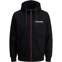 Jack & Jones Sweatjacke Herren Hoodie Pullover JCOLIZ SWEAT ZIP HOODBLACK