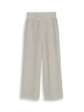 TOM TAILOR Denim - Wide Leg Strickhose weiß - Gr. - L