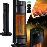 KESSER Heizlüfter, Heizlüfter mit Fernbedienung energiesparend leise 2000W