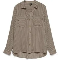 Vero Moda Hemdbluse VMBUMPY L/S SHIRT NEW WVN GA NOOS Viskose, regular fit