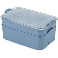 KOZIOL Frischhaltedose STAKK BENTOBOX, 2l, Kunststoff, (1-tlg), spülmaschinengeeignet, mikrowellengeeignet