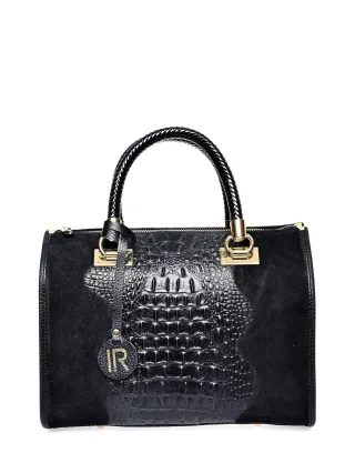 Isabella Rhea Schwarz Rindsledertasche