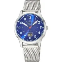 MASTER TIME Funkuhr Aviation MTGA-10961-32M, Quarzuhr, Armbanduhr, Herrenuhr, Edelstahlarmband, analog, digital
