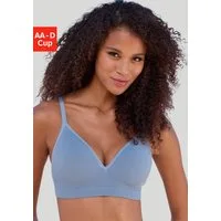 LASCANA Push-up-BH COMFY BRA ohne Bügel aus Baumwolle mit Struktur, bequemer BH
