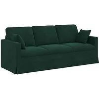 vidaXL Sofa Sofa Dunkelgrün 198 x 78 x 80 cm Samt, 1 Teile