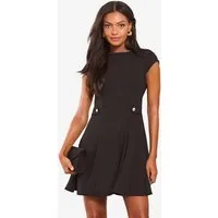 LIPSY Skaterkleid Lipsy Skater-Minikleid mit seitlichen Knöpfen (1-tlg)