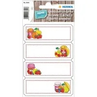 HERMA Etiketten HERMA 3644 Haushalts-Etiketten Fruchtauswahl, 76 x 28 mm (4 Blatt / 16