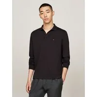 Tommy Hilfiger Langarm-Poloshirt L/S LIQUID COTTON REG POLO mit Jersey und Markenlabel unifarben, casual, regular fit, Baumwolle, Polokragen