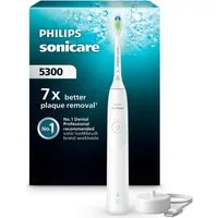 Philips Sonicare Elektrische Zahnbürste Series 5300 HX7108/01, Aufsteckbürsten: 1 St., mit Andruckkontrolle, 2 Intensitätsstufen, inkl. Ladegerät