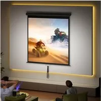 HOMCOM Leinwand Beamer, für Heimkino Büro-Präsentationen