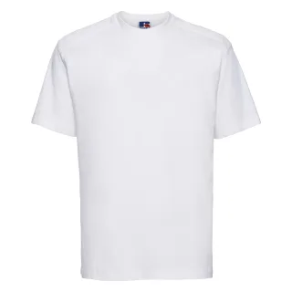 Russell Europe Herren T-Shirt mit kurzen Ärmeln aus Baumwolle (Weiß)