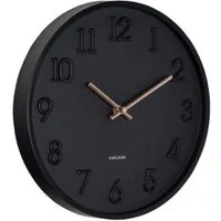Karlsson Uhr Wanduhr Calma Schwarz