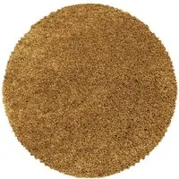 Teppium Teppich Unicolor - Einfarbig, Rund, Höhe: 30 mm, Einfarbig Shaggy Teppich Wohnzimmer Langflor versch. farben und größen