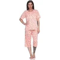 EloModa Pyjama Damen Pyjama 2 teiliger Schlafanzug Hausanzug 3/4 Sommer, M L XL 2XL (2 tlg)