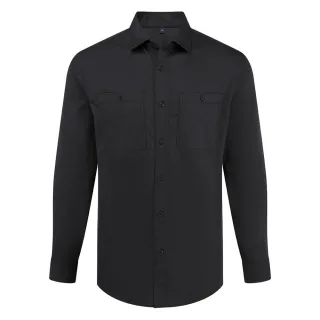 Premier - "Utility 2.0" Hemd für Herren/Damen Unisex (Schwarz)