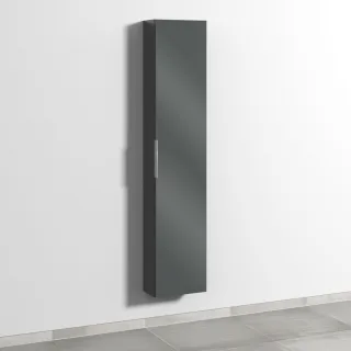 Sanipa 3way Hochschrank mit 1 Tür, Anthrazit-Glanz UF16379