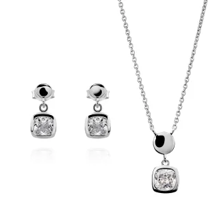 Orphelia 'Myrela' Damen Set aus 925 Sterling Silber: Halskette + Ohrringe - Silber SET-7486