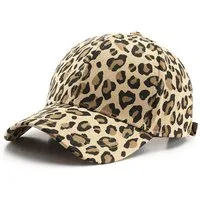 nsihing Baseball Cap Damen Cap, Baseballkappe mit Leopardenmuster, Damen Verstellbar Cappy, Atmungsaktiv Einheitsgröße Baseball
