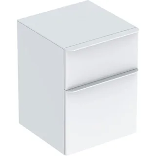 Geberit Smyle Square Seitenschrank mit zwei Schubladen, 45x60x47cm, weiß, 500357001 500357001