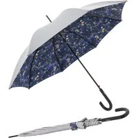 Knirps® Stockregenschirm großer, leichter Schirm für Damen mit Automatik, mit UV- und Hitzeschutz - Feel lapis