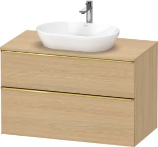 Duravit D-Neo Konsolenwaschtischunterbau wandhängend Natur Eiche Matt 1000x550x664 mm - DE4968034300 DE4968034300000