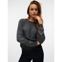 Vero Moda Rundhalspullover VMDOFFYSHINE LS O-NECK BLOUSE REP NOOS