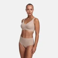 cfab Tanga High-Waist Tanga, 3er Pack-Beige-2XL