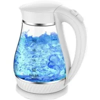 Adler Wasserkocher Adler AD 1274 Wasserkocher Glas 1,7L weiß