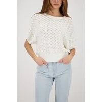 Monari Strickpullover Pullover Ajour Regular fit mit Ajour-Strickerei