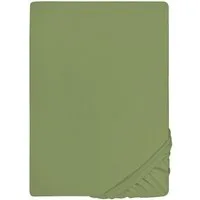 Biberna Spannbettlaken THEA Baumwoll-Jersey mit Elasthan, 160 g/m², Jersey-Elasthan, Gummizug: rundum, (1 Stück), Bettlaken für Matratzen bis 25 cm Höhe, pflegeleicht, bügelfrei