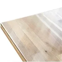 Kubus Tischdecke Tischfolie Calcit mit abgeschrägter Kante, Transparent, Zuschnittware