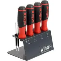 Drehmoment-Schraubendreher Set easyTorque, 13-teilig schwarz/rot, mit Werkbankständer