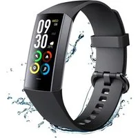 Fyrove Fitness Tracker Uhr mit Anruffunktion für Damen Herren Smartwatch Smartwatch (1.1" AMOLED-Display Zoll Zoll) 5 ATM IP68 Wasserdicht Fitness Tracker mit Schrittzähler Pulsuhr Blutdruck Messgerät für Android iOS, Schlaf-Monitor, Activity Tracker
