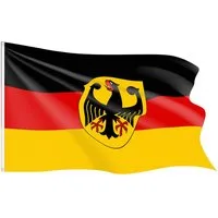 Taffstyle Flagge Fahne Fanartikel 2 Ösen Hissflagge 90cm x 60cm Deutschland mit Adler, EM WM Länderflagge Flagge Handball Eishockey Basketball Fussball