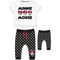 Disney Baby Shirt & Hose Minnie Mouse Baby- & Kleinkind-Bekleidungsset, "Drei Minnie Mäuse" (Set, 2-tlg)