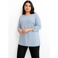 ONLY CARMAKOMA 3/4-Arm-Shirt CARSLUB 3/4 O-NECK FOLD UP TO JRS BS