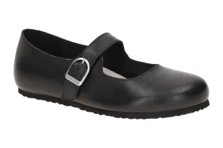 Birkenstock 1030709 Schwarz Mary Jane Ballerina, anatomisches Kork-Latex-Fu?bett