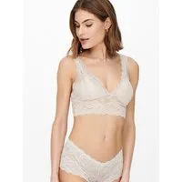 ONLY Spitzentop ONLCHLOE – Spitzen-Bra mit gepolsterten Cups und Stretch regular fit, feminin, Spitze, Kunstfaser, V-Ausschnitt