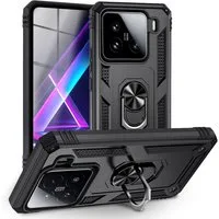 Nalia Smartphone-Hülle Xiaomi 15 16,2 cm (6,36 Zoll), Hülle mit Ring / Militär Stil / Extrem Robust / Stand / Outdoor Schutz