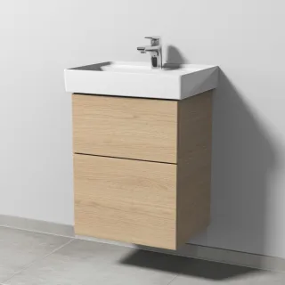 Sanipa 3way Waschtischunterbau zu Villeroy & Boch Collaro Waschtisch mit 2 Auszügen, Eiche-Nordic SM83248