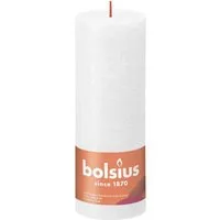 Bolsius Stumpenkerze Bolsius Rustik Stumpenkerze wolkiges weiß, Höhe:
