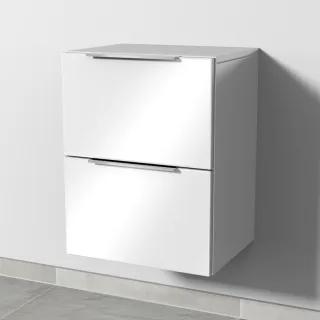 Sanipa 4balance Anbauschrank mit 2 Auszügen, Weiß-Glanz, DG10078 DG10078