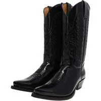 Sendra Boots CUERVO WEST 2073 Schwarz Cowboystiefel Rahmengenähte Unisex Westernstiefel.