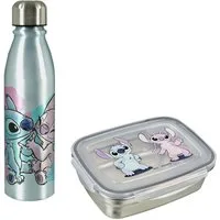 UNDERCOVER Lunchbox mit Trinkflasche, Stitch, Aluminium, Edelstahl, Kunststoff, (Set, 2-tlg)
