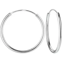 Monkimau Ohrring-Set 18mm Creolen 925 Silber, Hypoallergen