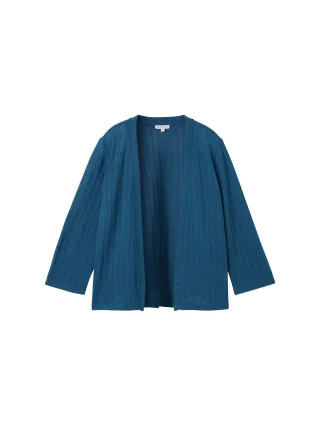 Tom Tailor - Cardigan mit 3/4-Arm moss blue - Gr. - XXL
