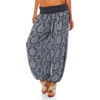 malito more than fashion Haremshose malito Damen Pumphose mit Yoga Muster, Haremshose zum Tanzen, Aladin im sommerlichen Design Einheitsgröße