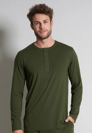 TOM TAILOR BODYWEAR - TOM TAILOR Herren T-Shirt uni 1er Pack grün-dunkel-uni - Gr. - 54
