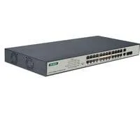 24-Port Fast Ethernet PoE Switch schwarz
